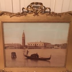 <i>Grand tour photograph of Venice hand-colored triptych</i>, ca.1880.