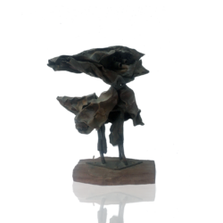 American school : Modernist copper figurative sculpture, ca.1940.