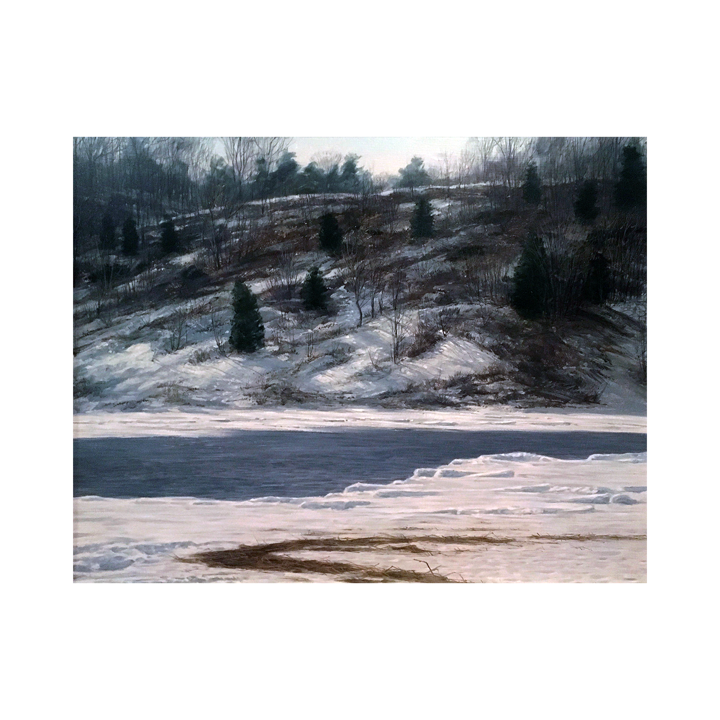 Joseph Reboli [1945-2004] : Hillside in winter, 1977. – David Smernoff