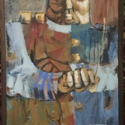 Lloyd McNeil (1935-) Afro -American Artist  : <i>The conductor</i>, 1964.