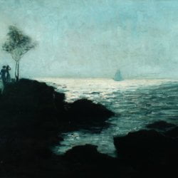 Aaron Harry Gorson [1872-1933] American : Figures on the cliff, 1911.