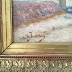 Leonce De Joncieres [1871-1947] French : <i>Morning stroll</i>, ca.1910.