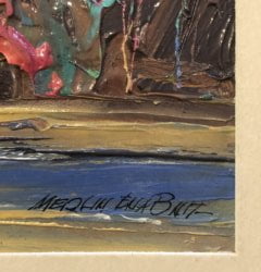 Merlin Enabnit [1903-1979] American : Western landscape, ca.1950s.