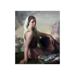 Julio Moises [1888-1968] Spanish : Pescadora, 1920.