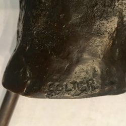 Signed Colter American bronze : <i>Head with many faces</i>, ca.1960s.