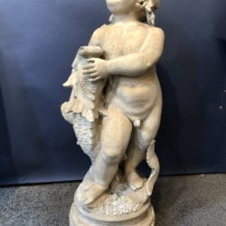 Stewart & Co. Stone Cutters [fl.1890-1940] : <i>Cherub and dolphin</i>, ca.1899.