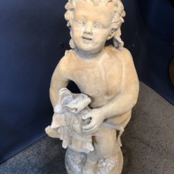 Stewart & Co. Stone Cutters [fl.1890-1940] : <i>Cherub and dolphin</i>, ca.1899.