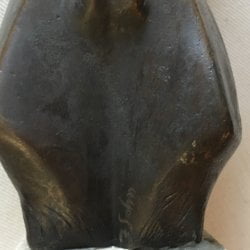 Frieda Sohn [1912-2006] Baltimore bronze : <i>Mountain ram</i>, ca.1950s.