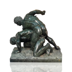 Ferdinando Vicchi [1875-1945] Italian sculptor : <i>The wrestlers</i>, ca.1900.