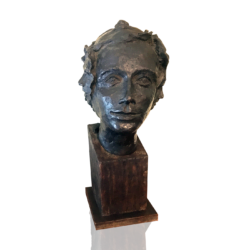 Gary E Coulter [1935-2000] American bronze : Head with many faces, ca.1960s.