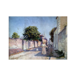 Leonce De Joncieres [1871-1947] French : Morning stroll, ca.1910.