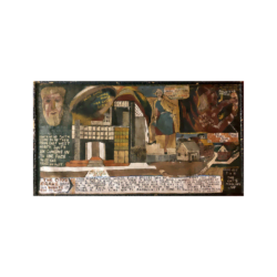 Reverend Louis S Mance [1912-1961?] outsider artist : <i>The city breaks down</i>, ca.1949.