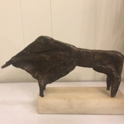 Christos Capralos [1909-1993] Greek sculptor : <i>The bull</i>, ca.1950s.