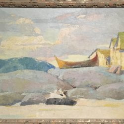 Frank Morse-Rummel [1884-1960] British : <i>Beached boat</i>, 1913.