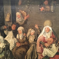 [unattributed] Flemish school : <i>Flemish tavern scene</i>, ca.1790-1820.