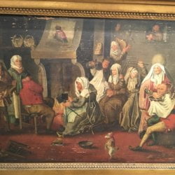 [unattributed] Flemish school : <i>Flemish tavern scene</i>, ca.1790-1820.