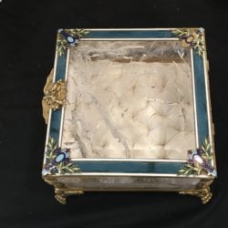 [unattributed] American : <i>Rock crystal, bronze  and enamel sewing box</i>, ca.1930’s