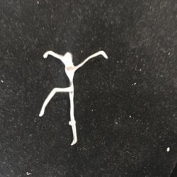 [unattributed] American jewelry : <i>Sterling silver pin—the dancer</i>, ca.1980s.