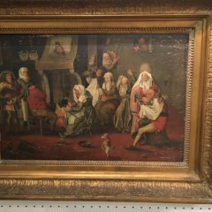[unattributed] Flemish school : <i>Flemish tavern scene</i>, ca.1790-1820.