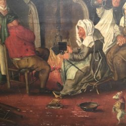 [unattributed] Flemish school : <i>Flemish tavern scene</i>, ca.1790-1820.