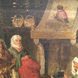 [unattributed] Flemish school : <i>Flemish tavern scene</i>, ca.1790-1820.