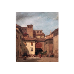 Samuel Colman [1832-1920] : <i>The gate of the Alhambra</i>, ca.1864.