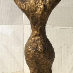 Ruben Robert Kramer [1909-1999] American sculptor : <i>Modernist bronze woman dancing</i>, 1950.
