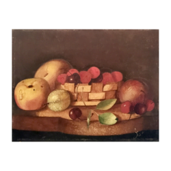 [unattributed] American school : Tabletop still-life, ca.1840-50.