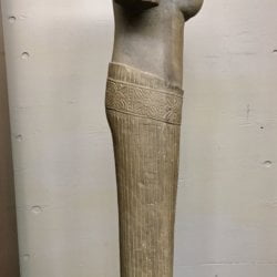 [unattributed] mid-century sculpture of carved stone : <i>Ancient revival female torso</i>, ca.1950s.