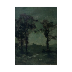 Alexander Kellock Brown [1849-1922] Scottish artist Glasgow school landscape : Still night, 1898.