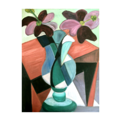 Helen Gerardia [1903-1988] American : Abstract still-life, ca.1950s.