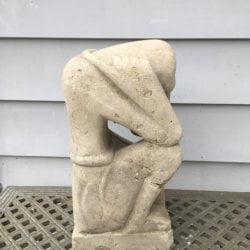 [unattributed] United States Moderne thinking man gargoyle, ca.1940.