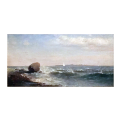Lemuel David Eldred Jr [1849-1921] American Hudson River School : Seascape, ca.1870s.