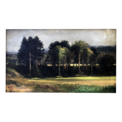 Harrison Bird Brown [1831-1915] American : Barbizon landscape, ca.1870.