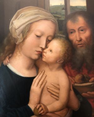 [unattributed] : <i>The Holy family after Gerard David [ca.1460-1523]</i> ca.1800s.