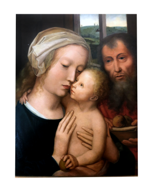 [unattributed] : <i>The Holy family after Gerard David [ca.1460-1523]</i> ca.1800s.