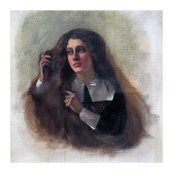Francis Davis Millet [1846-1912] American artist : Hester Prynne, The Scarlett [sic] Letter, ca.1908.