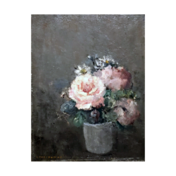 Henri-Julien Dumont (1859-1933) : Floral still-life, ca.1927.