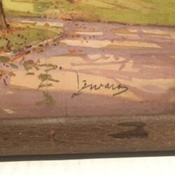 John "Jan" Zwara [1880-1951] : Central Park looking west towards the Majestic Hotel, 72nd Street, New York, NY, ca.1930s-ca.1940s.