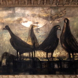 Henri Sert also known as H.S.H. [1938-1964] : Five birds, 1958.