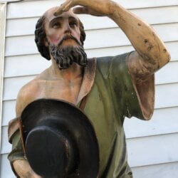 [unattributed] Spanish Santo figure : The wondering apostle, ca.1830-40.