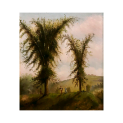 [unattributed, American school] : <i>Playing croquet</i>, ca.1850-60.