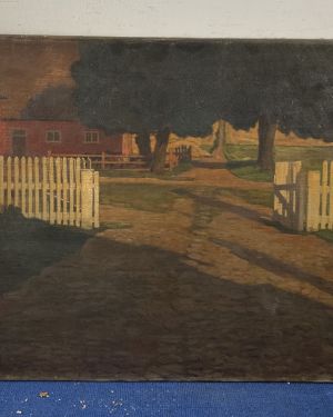 <b>Harriet Sundstrom [1872-1961]</b> : <i>Country cobble road</i>, 1909.