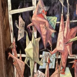 Clifford Edgar Jones [1915-1975] : <i>Chickens for sale</i>, 1948.