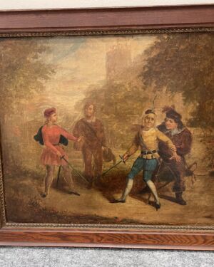 <b>Albert Tracy (Haddock) [1818-1893]</b> : <i>The duel : Mercutio and Tybalt from Romeo and Juliet</i>, 1845.