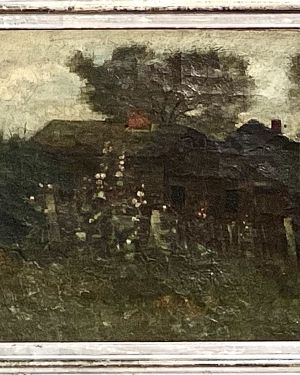 <b>Adah Clifford Murphy [1859-1949]</b> : <i>House and garden</i>, ca.1880.