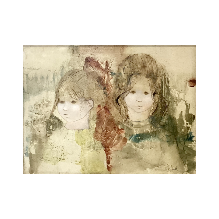 Susan Sahall [1954-2012] : Portrait of two young sisters, ca.1960s ...