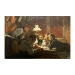 [unattributed, French school] : <i>Women at the table</i>, ca.1880.