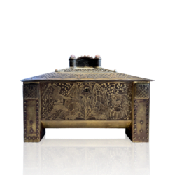 Erhard & Söhne : Art Nouveau Wagner Sigurd Norse inspired jewelry box, ca.1910-1915.