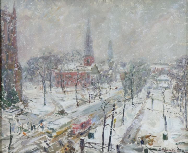 Frederick Lester Sexton [1889-1975] : The three churches on the New ...